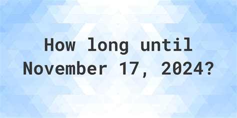 It is the 321st (three hundred twenty-first) Day of the Year. There are 44 Days left until the end of 2021. November 17, 2021 is 87.95% of the year completed. It is 78th (seventy-eighth) Day of Autumn 2021. 2021 is not a Leap Year (365 Days) Days count in November 2021: 30. The Zodiac Sign of November 17, 2021 is Scorpio (scorpio) A Person Born ...